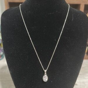 Elegant Sterling Silver Pendant Necklace
